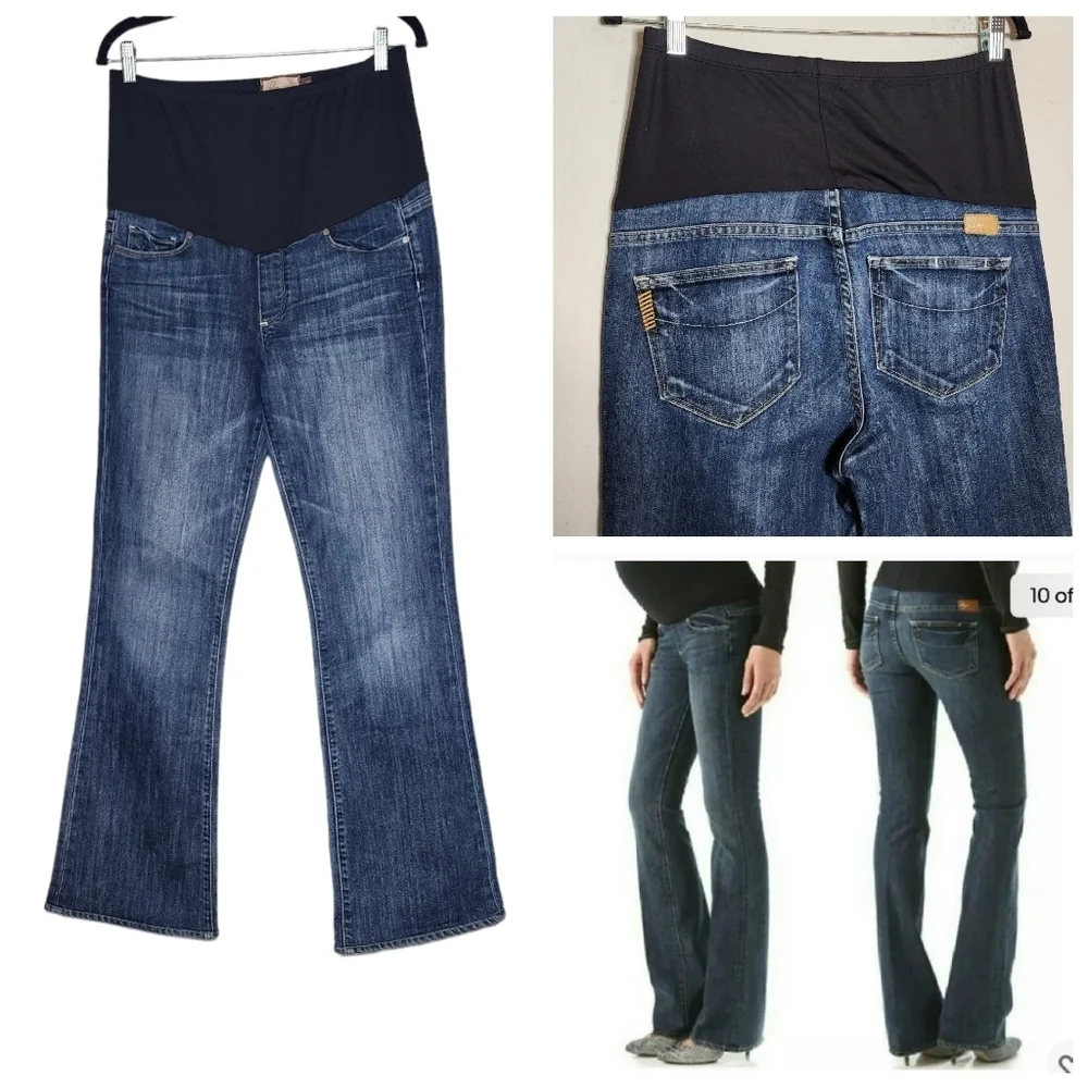 PAIGE laurel canyon maternity bootcut jeans. Size 30‎